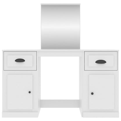Dressing Table with Mirror White 130x50x132.5 cm