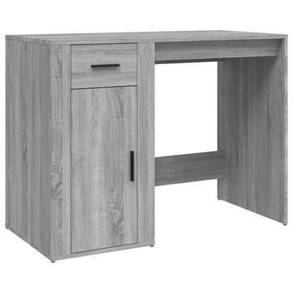 Desk with Cabinet Grey Sonoma Engineered Wood