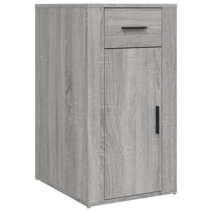 Desk with Cabinet Grey Sonoma Engineered Wood