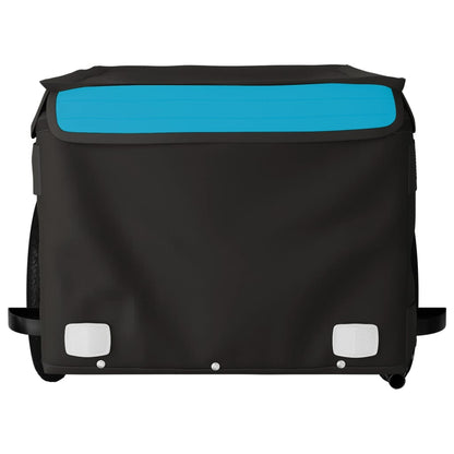 Bike Trailer Black and Blue 30 kg Iron