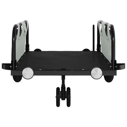 Bike Trailer Grey Oxford Fabric and Iron