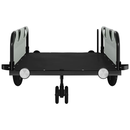 Bike Trailer Grey Oxford Fabric and Iron