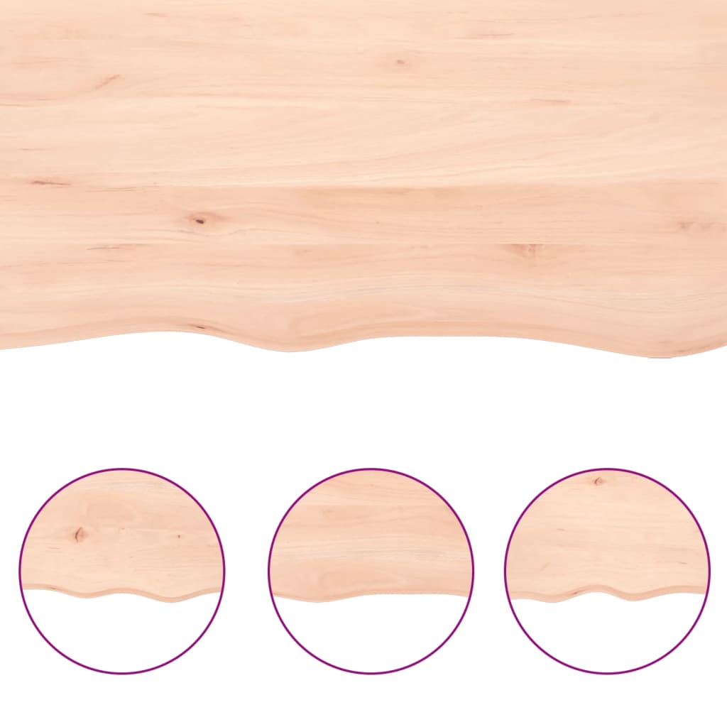 Bathroom Countertop 40x50x(2-6) cm Untreated Solid Wood