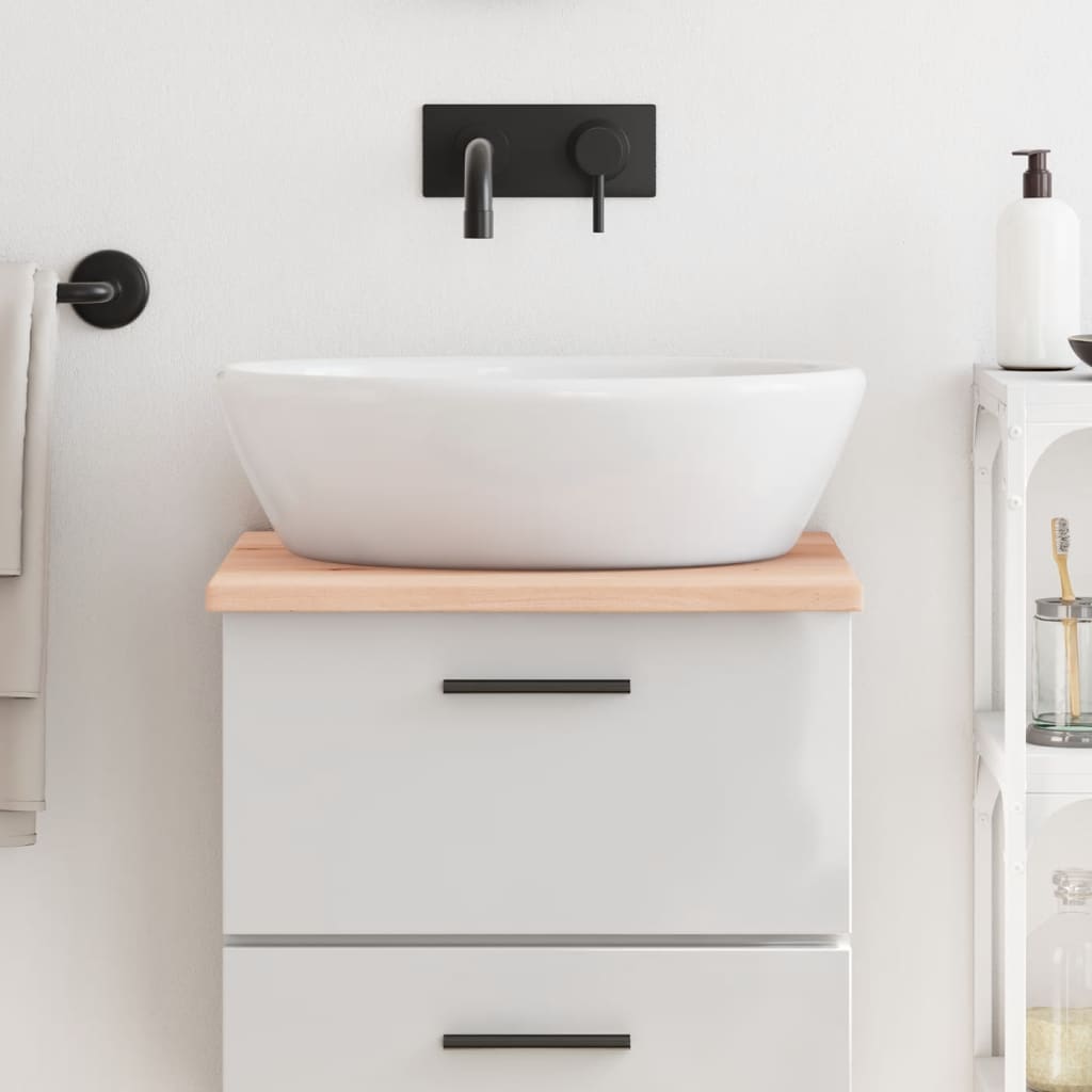 Bathroom Countertop 40x60x2 cm Untreated Solid Wood