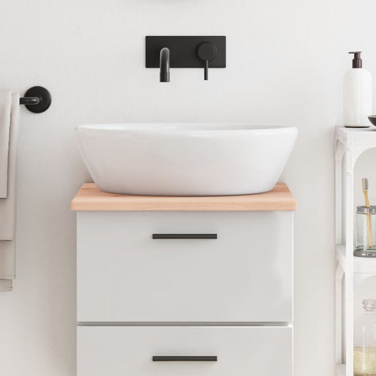 Bathroom Countertop 40x60x2 cm Untreated Solid Wood