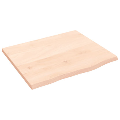Bathroom Countertop 60x50x2 cm Untreated Solid Wood