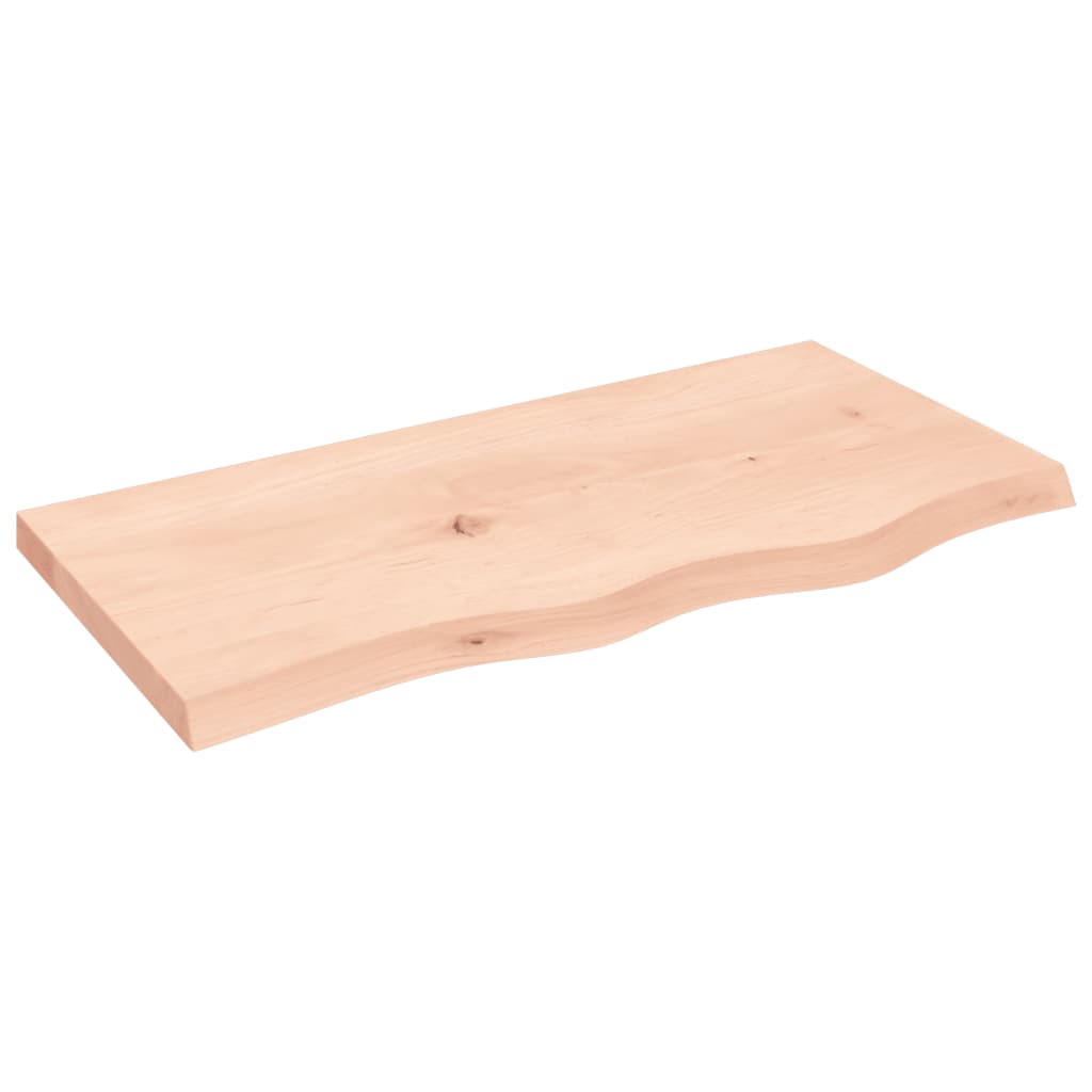 Bathroom Countertop 80x40x(2-4) cm Untreated Solid Wood