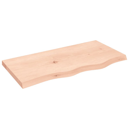 Bathroom Countertop 80x40x(2-4) cm Untreated Solid Wood