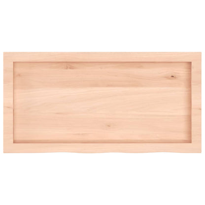Bathroom Countertop 80x40x(2-4) cm Untreated Solid Wood