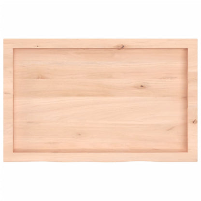 Bathroom Countertop 80x50x(2-6) cm Untreated Solid Wood