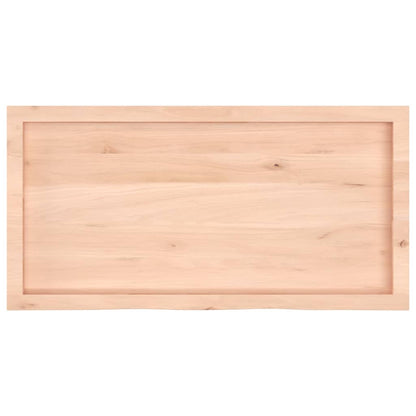 Bathroom Countertop 100x50x(2-4) cm Untreated Solid Wood