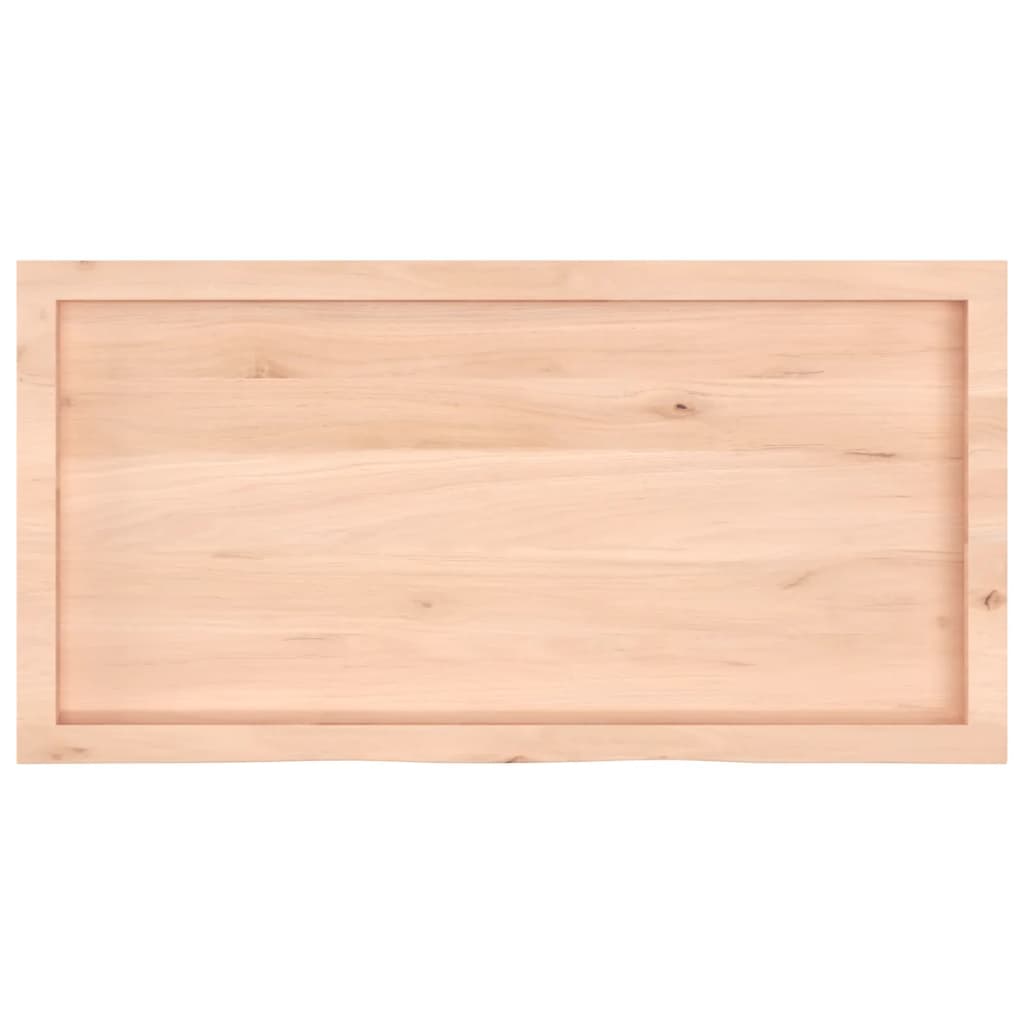 Bathroom Countertop 100x50x(2-6) cm Untreated Solid Wood