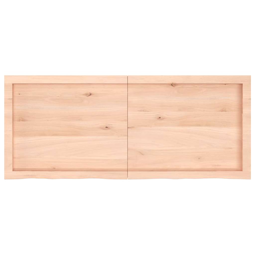 Bathroom Countertop 120x50x(2-6) cm Untreated Solid Wood