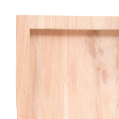Bathroom Countertop 120x50x(2-6) cm Untreated Solid Wood