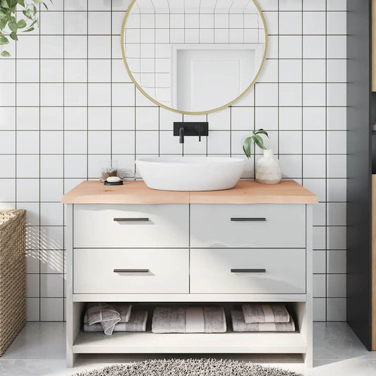 Bathroom Countertop 120x60x(2-4) cm Untreated Solid Wood