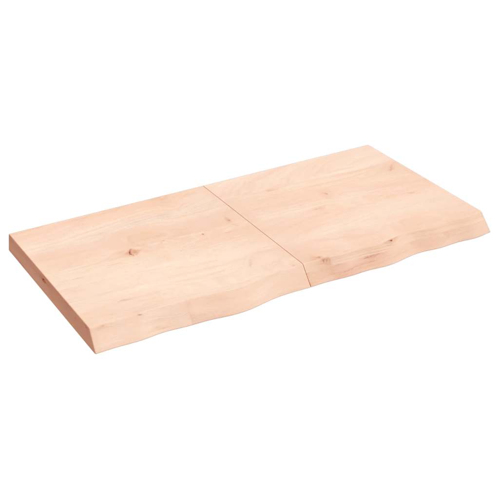 Bathroom Countertop 120x60x(2-6) cm Untreated Solid Wood