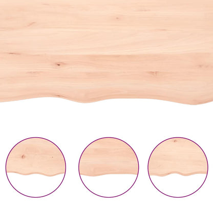 Bathroom Countertop 140x50x(2-6) cm Untreated Solid Wood