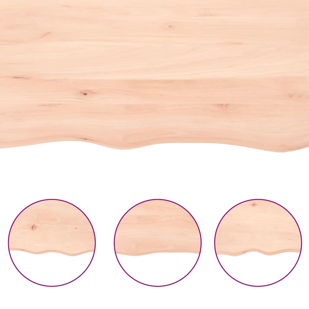 Bathroom Countertop 160x60x(2-6) cm Untreated Solid Wood