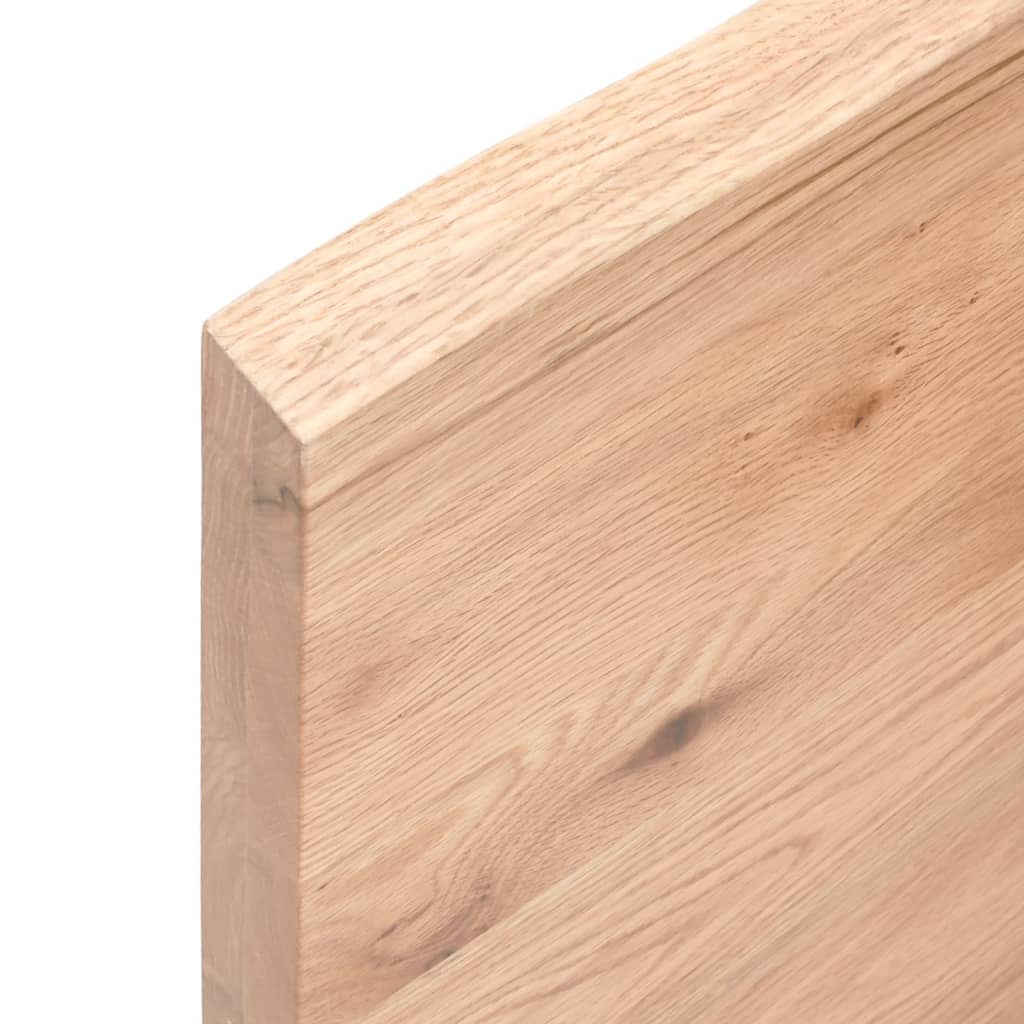 Bathroom Countertop Light Brown 60x50x(2-4) cm Treated Solid Wood