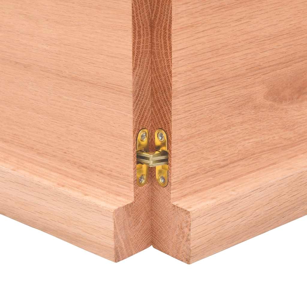 Bathroom Countertop Light Brown 160x50x(2-4)cm Treated Solid Wood