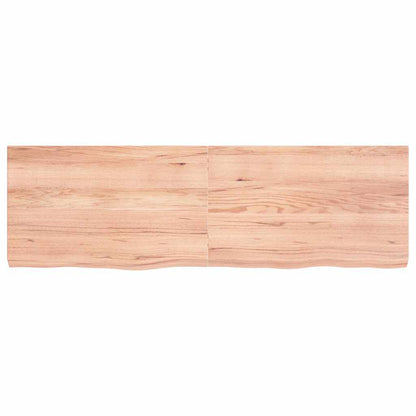 Bathroom Countertop Light Brown 160x50x(2-6)cm Treated Solid Wood