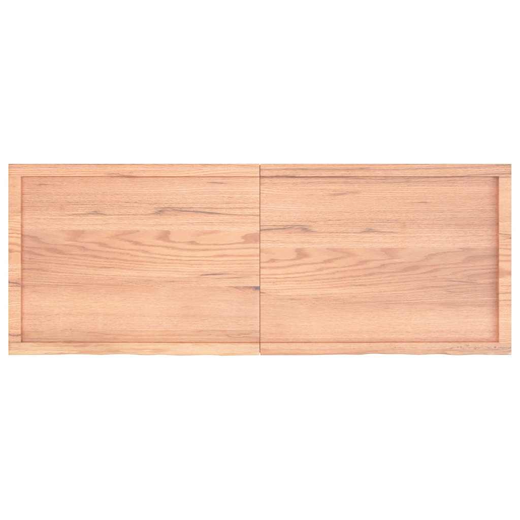 Bathroom Countertop Light Brown 160x60x(2-6)cm Treated Solid Wood