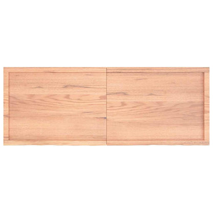 Bathroom Countertop Light Brown 160x60x(2-6)cm Treated Solid Wood