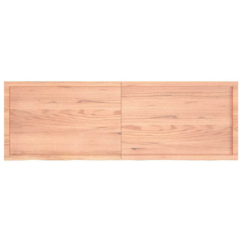 Bathroom Countertop Light Brown 180x60x(2-6)cm Treated Solid Wood