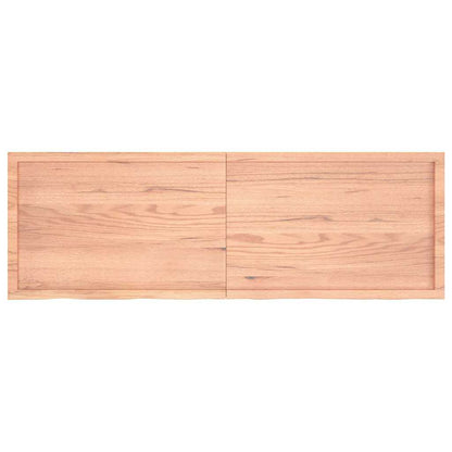 Bathroom Countertop Light Brown 180x60x(2-6)cm Treated Solid Wood