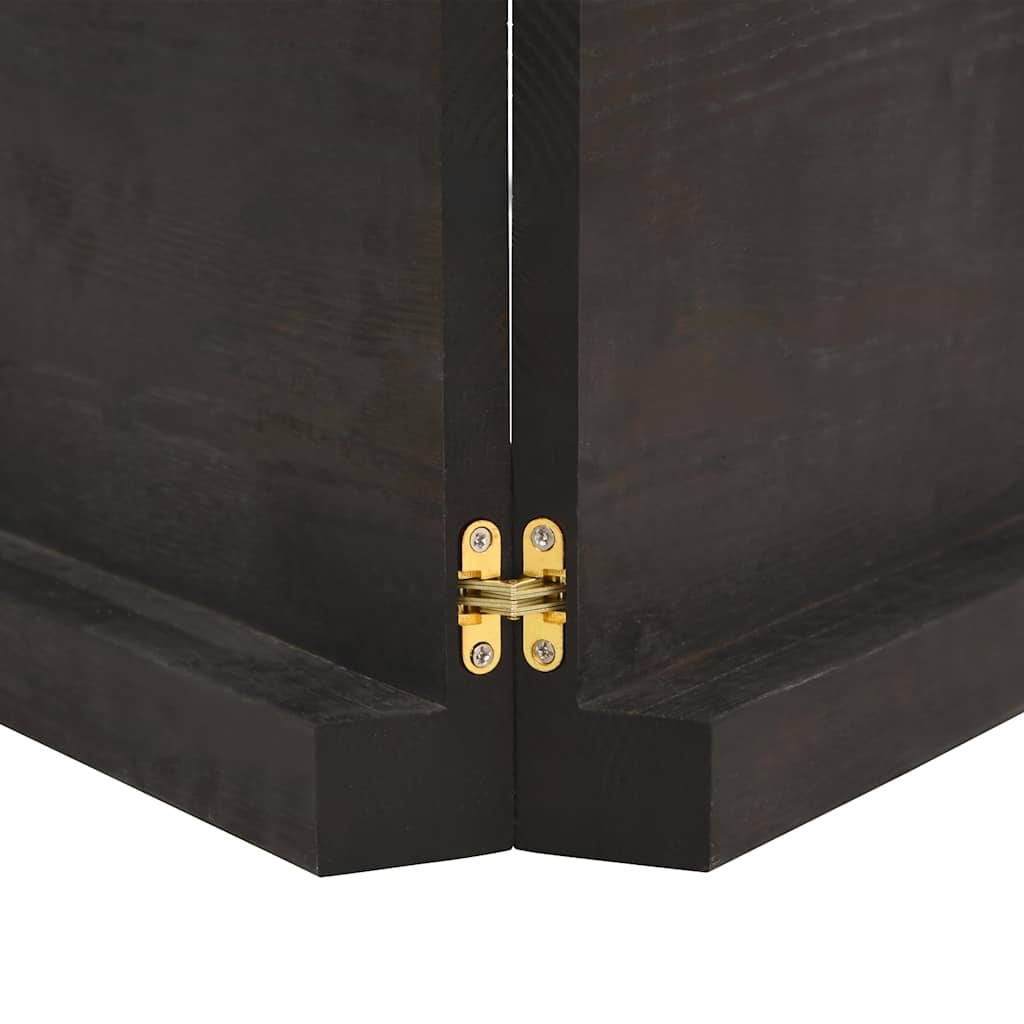 Bathroom Countertop Dark Brown 120x50x(2-6) cm Treated Solid Wood