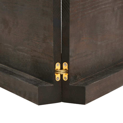 Bathroom Countertop Dark Brown 120x60x(2-6) cm Treated Solid Wood
