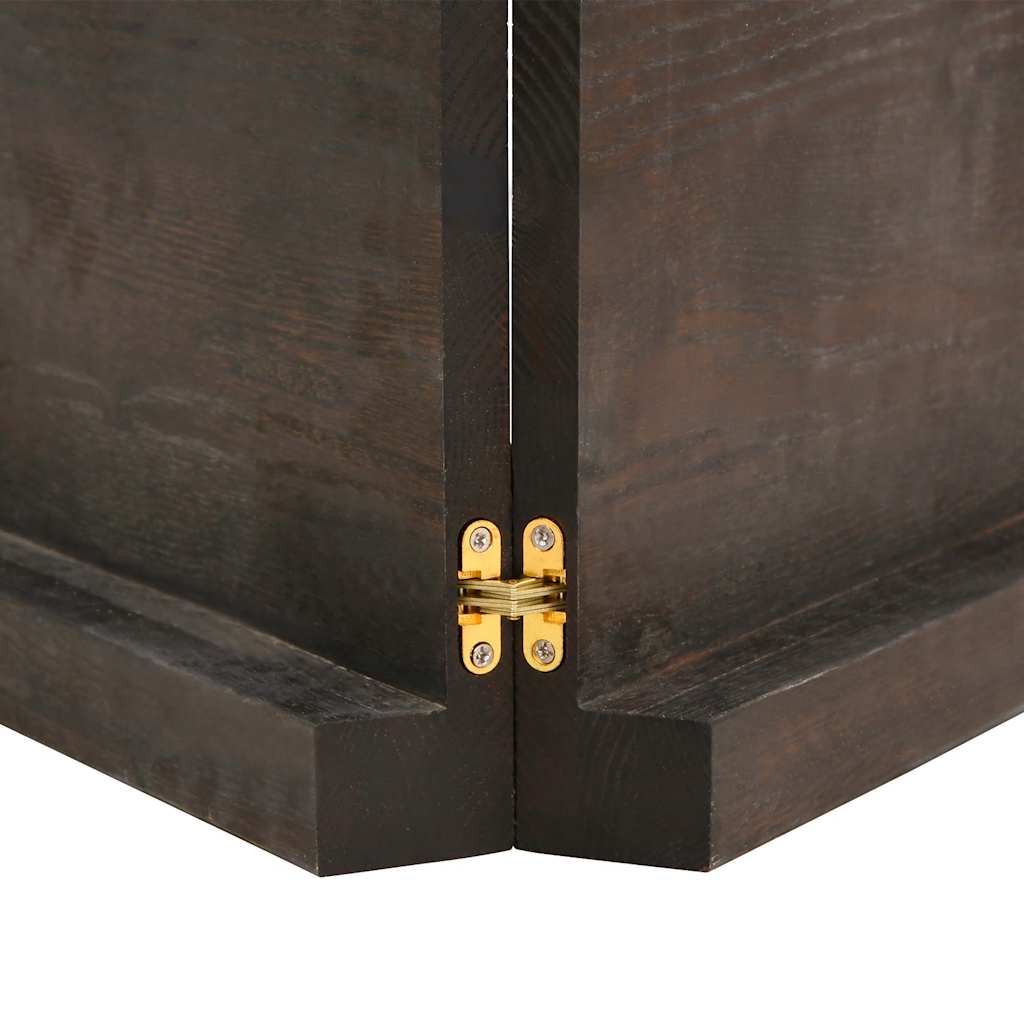 Bathroom Countertop Dark Brown 140x40x(2-6) cm Treated Solid Wood