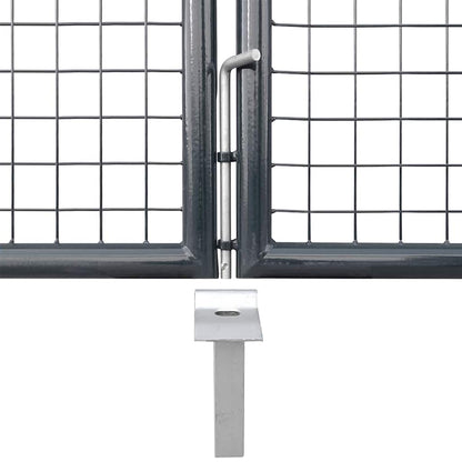Mesh Garden Gate Anthracite 300x125 cm Galvanised Steel