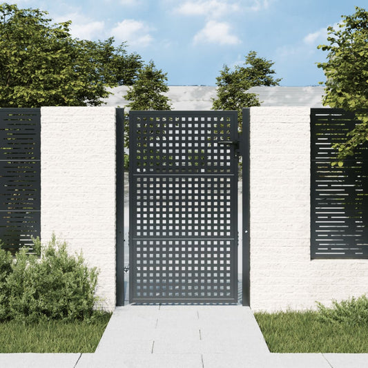 Garden Gate Anthracite 105x125 cm Steel