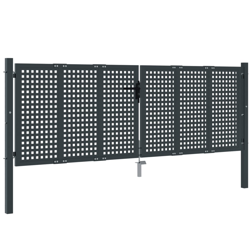Garden Gate Anthracite 300x150 cm Steel