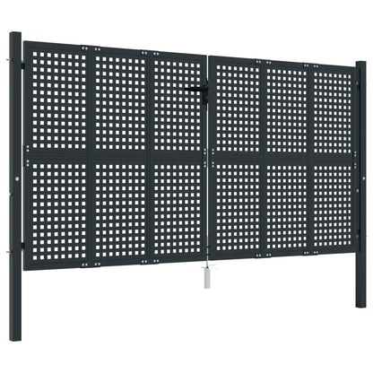 Garden Gate Anthracite 300x200 cm Steel