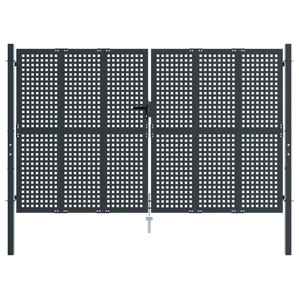 Garden Gate Anthracite 300x225 cm Steel