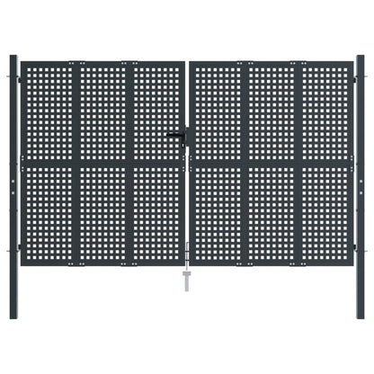 Garden Gate Anthracite 300x225 cm Steel