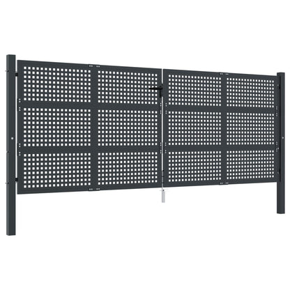 Garden Gate Anthracite 400x200 cm Steel