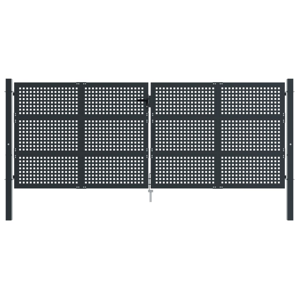 Garden Gate Anthracite 400x200 cm Steel