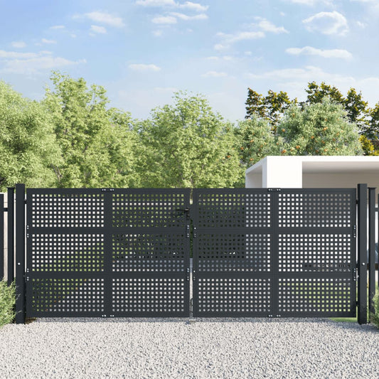 Garden Gate Anthracite 400x200 cm Steel