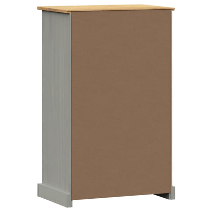 Shoe Cabinet VIGO 60x35x96 cm Grey Solid Wood Pine