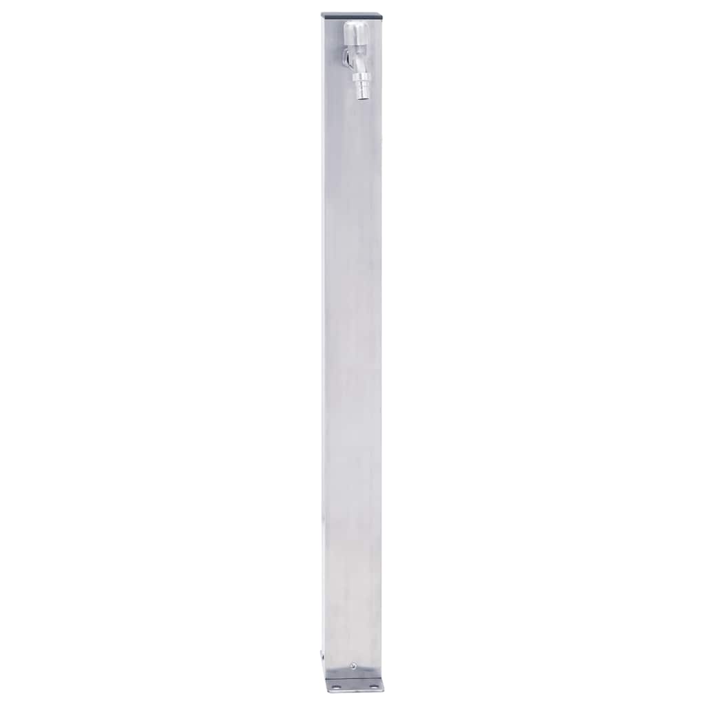 Garden Water Column 40 cm Stainless Steel Square