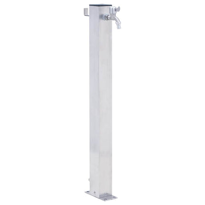 Garden Water Column 60 cm Stainless Steel Square