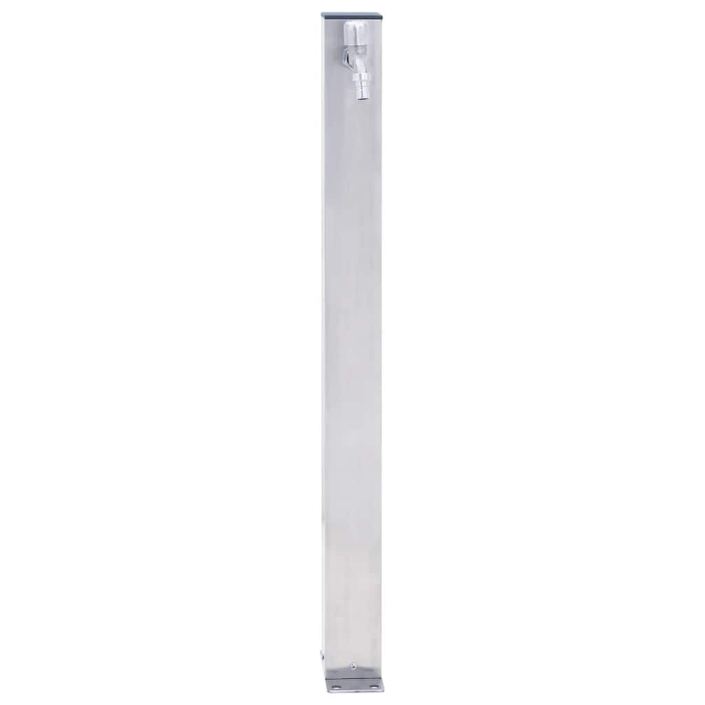 Garden Water Column 60 cm Stainless Steel Square