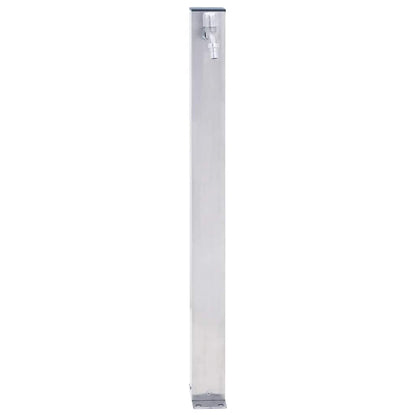 Garden Water Column 60 cm Stainless Steel Square