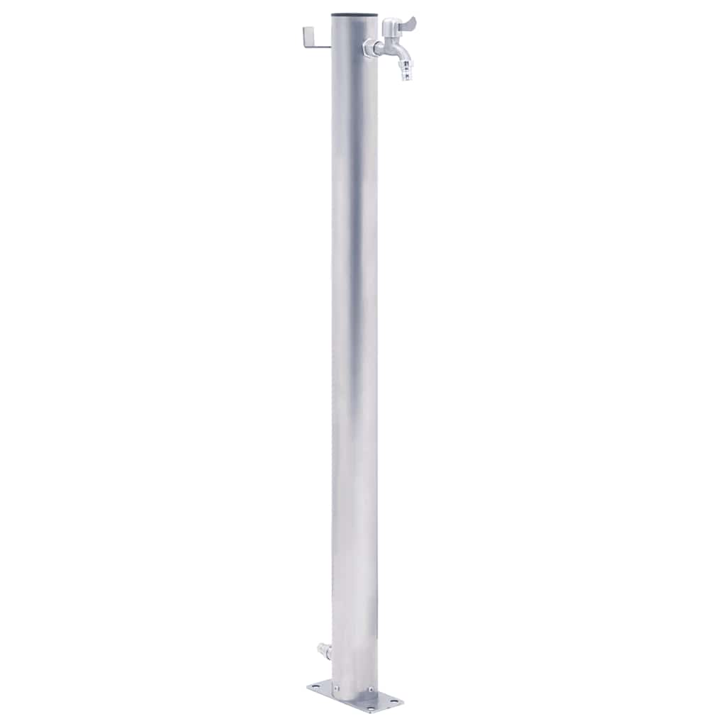 Garden Water Column 40 cm Stainless Steel Round