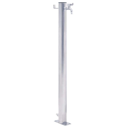 Garden Water Column 40 cm Stainless Steel Round
