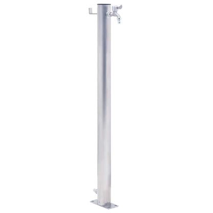 Garden Water Column 80 cm Stainless Steel Round