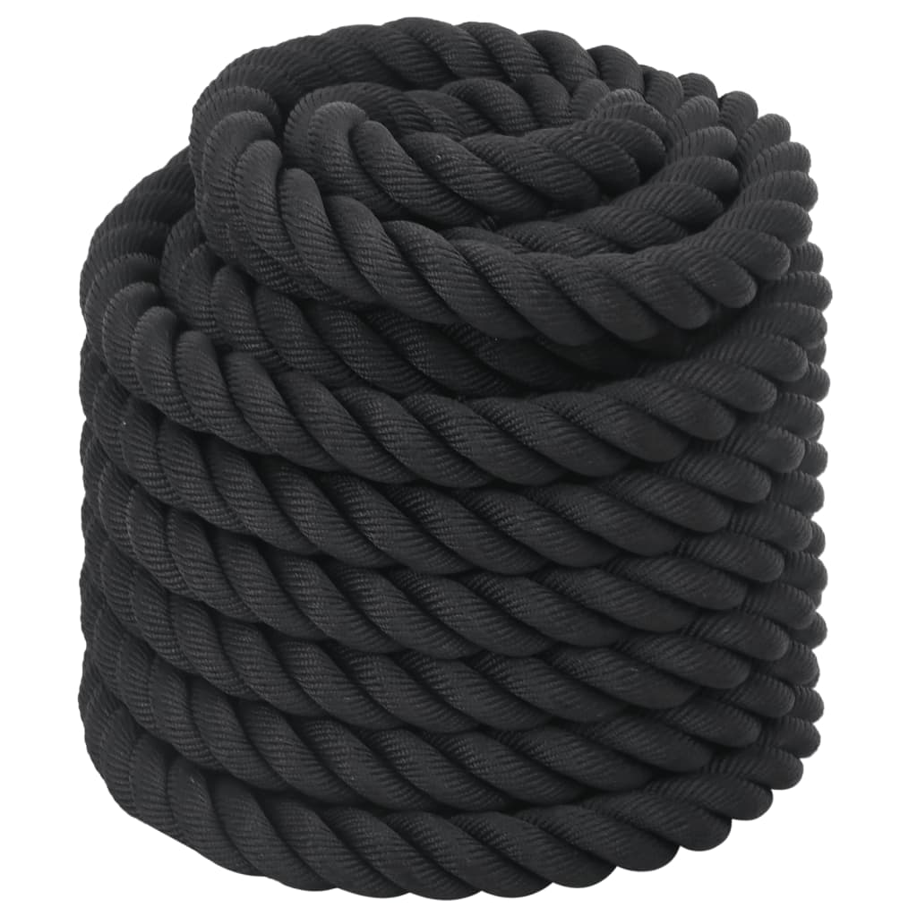 Battle Rope Black 15 m 11 kg Polyester